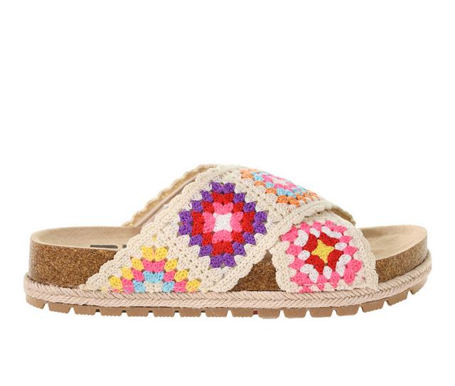 Women's Dirty Laundry Tacoma Footbed Sandals in Sand Multi color