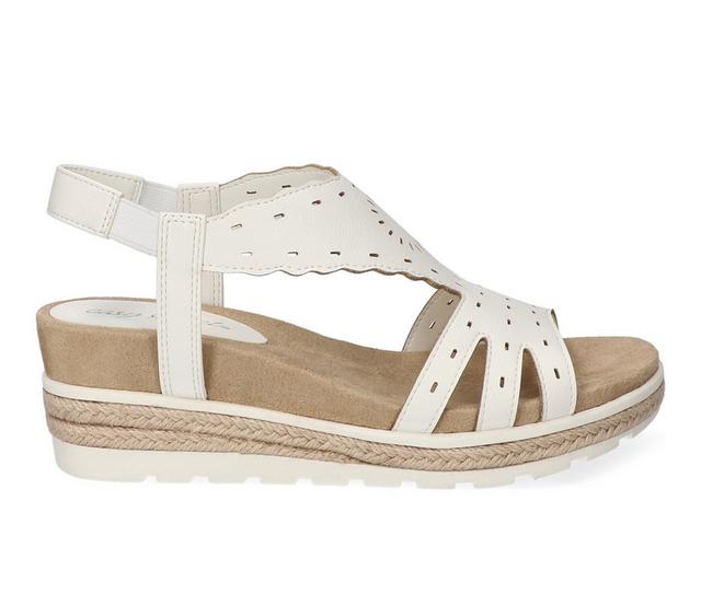Women's Easy Street Fran Wedges in White color