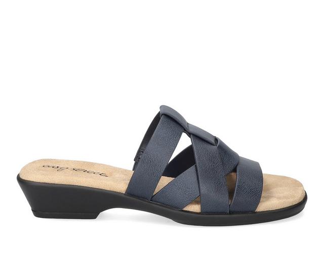 Women's Easy Street Lakeport Sandals in Navy color