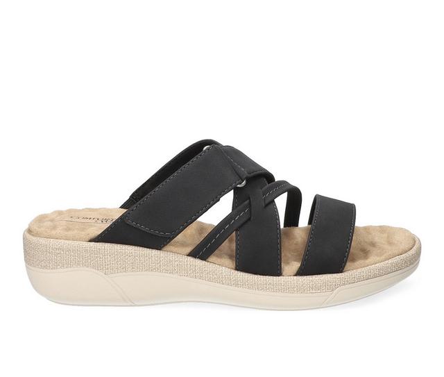 Women's Easy Street Paola Wedges in Black color