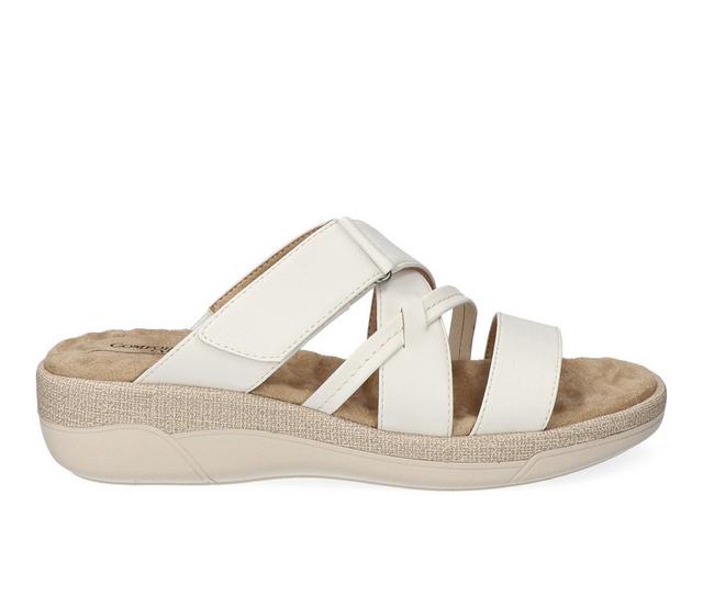 Women's Easy Street Paola Wedges in White color