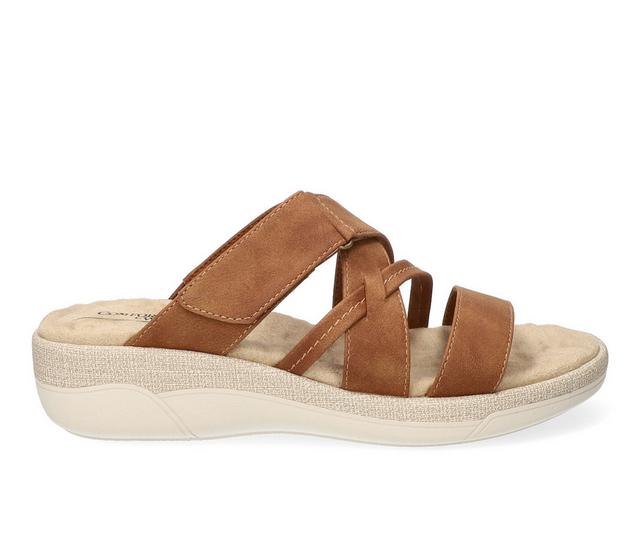Women's Easy Street Paola Wedges in Tan color