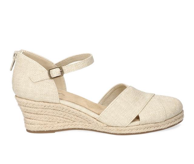 Women's Easy Street Coast Wedges in Natural Emboss color