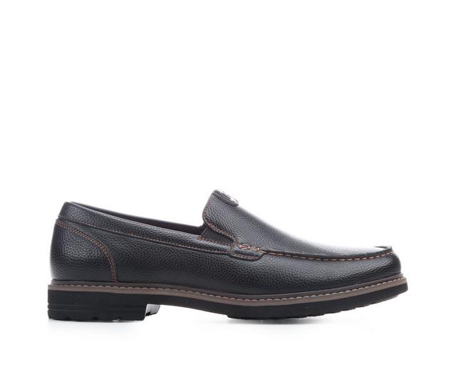 Men's Nunn Bush Oslo Venetian Slip-On Shoes in Black color