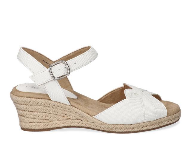 Women's Easy Street Miramar Wedges in White color