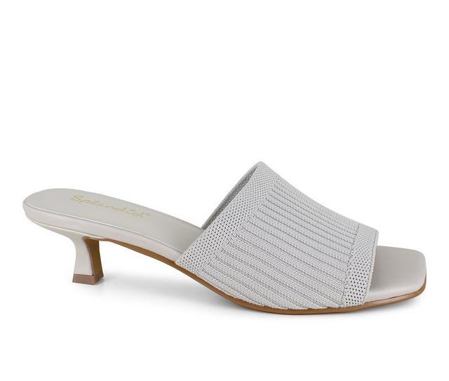 Women's Splendid Hadley Kitten Heels in White Sand color