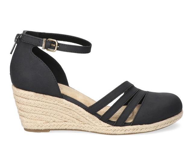 Women's Easy Street Daytona Wedges in Black color