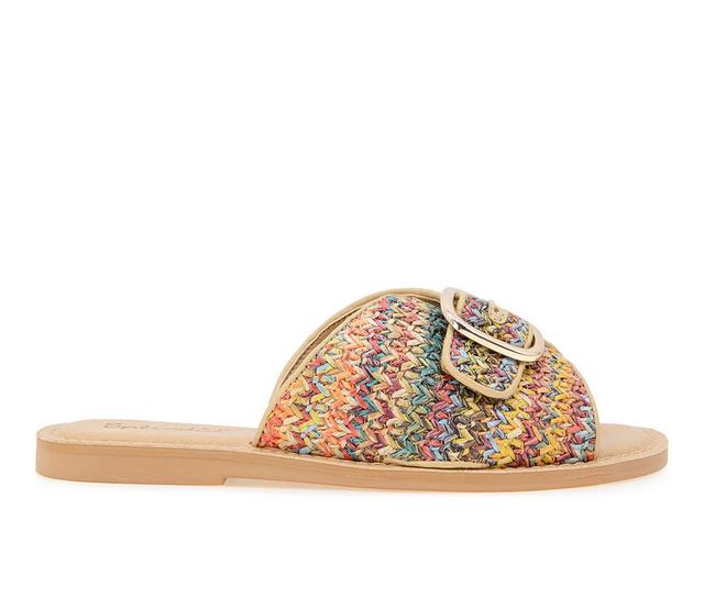 Women's Splendid Sandy Sandals in Multi Raffia color