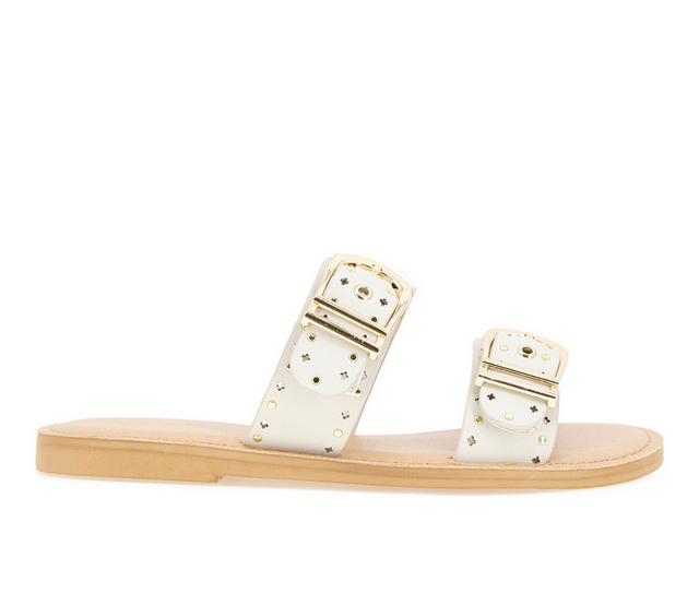 Women's Splendid Seena Sandals in White Sand color