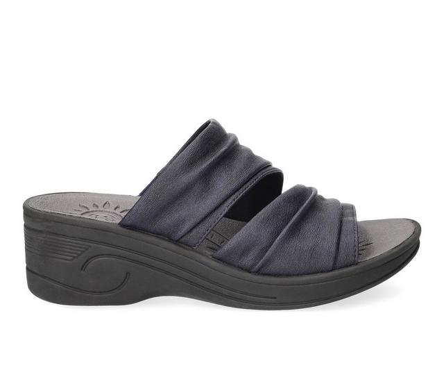 Women's Easy Street Seeker Wedges in Navy color