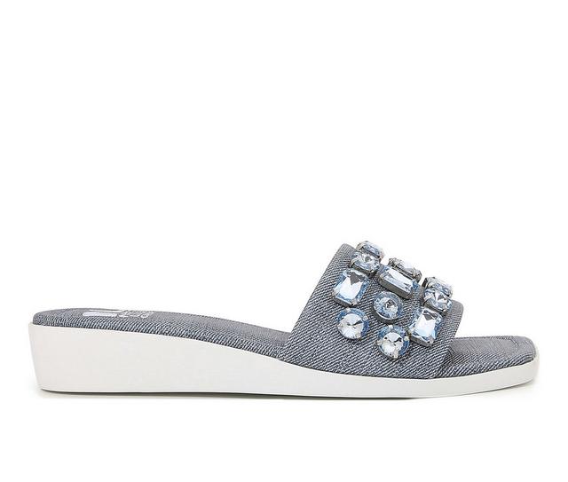Women's Ninety Union Seaside Wedge Sandals in Blue Denim color