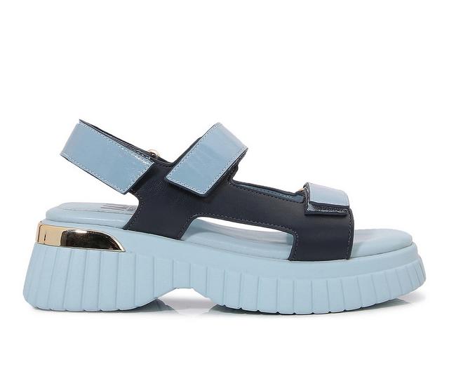 Women's Ninety Union Bayside Platform Sandals in Blue color