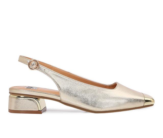 Women's Ninety Union Empress Block Heels in Gold color
