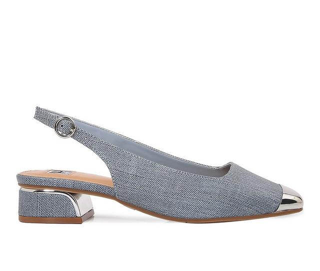 Women's Ninety Union Empress Block Heels in Blue Denim color