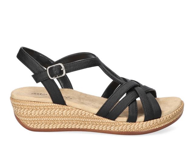 Women's Easy Street Lua Wedges in Black color