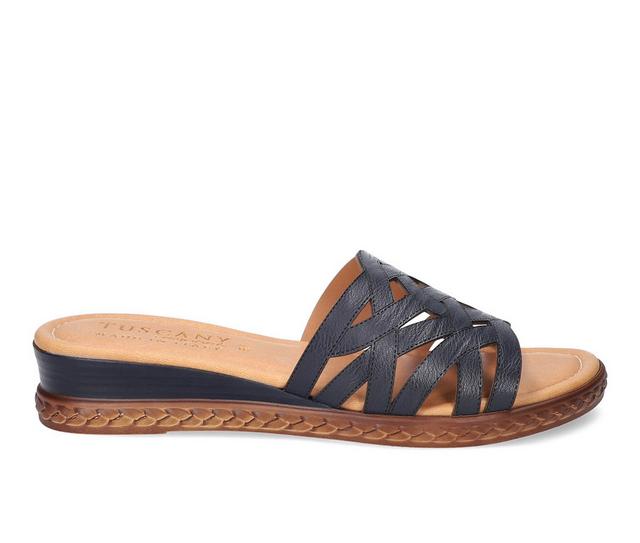 Women's Tuscany by Easy Street Edda Sandals in Navy color