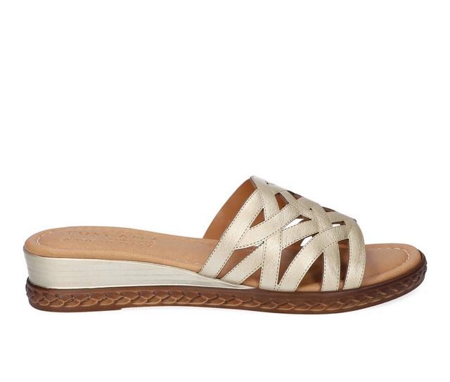 Women's Tuscany by Easy Street Edda Sandals in Champagne color