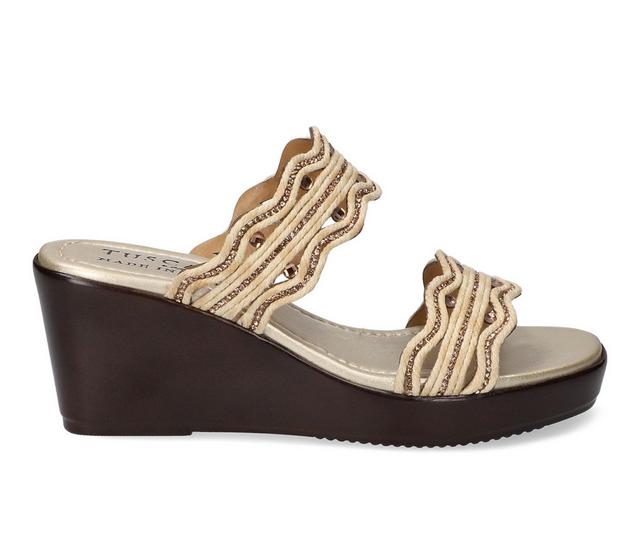 Women's Tuscany by Easy Street Selva Wedges in Natural color