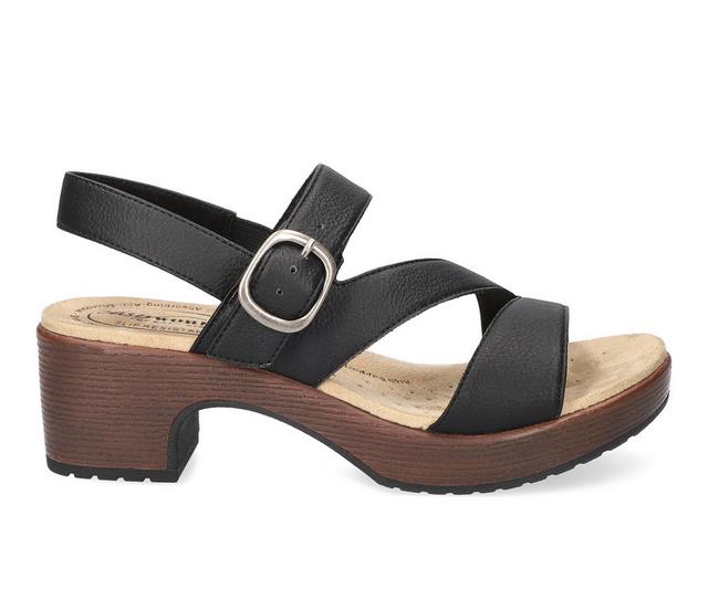 Women's Easy Works by Easy Street Marnina Slingback Sandals in Black color