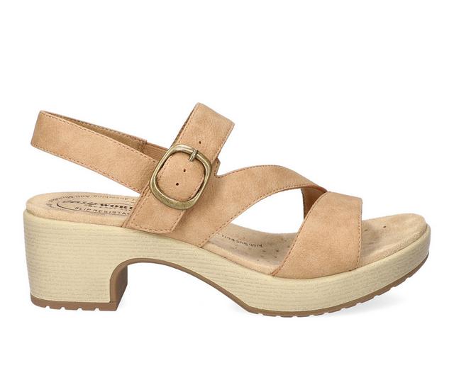 Women's Easy Works by Easy Street Marnina Slingback Sandals in Natural color