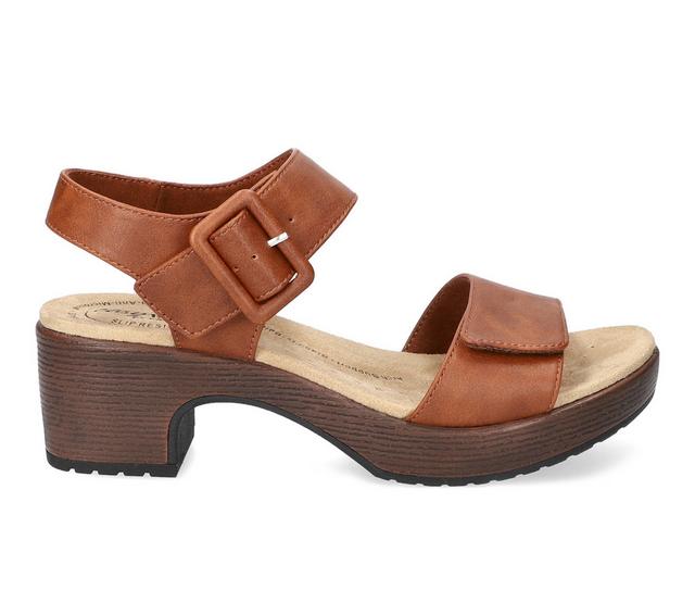 Women's Easy Works by Easy Street Marva Sandals in Spring Brown color