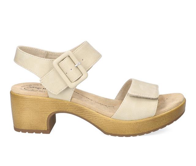 Women's Easy Works by Easy Street Marva Sandals in Stone color