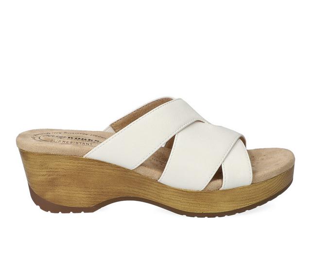 Women's Easy Works by Easy Street Ren Wedges in White color