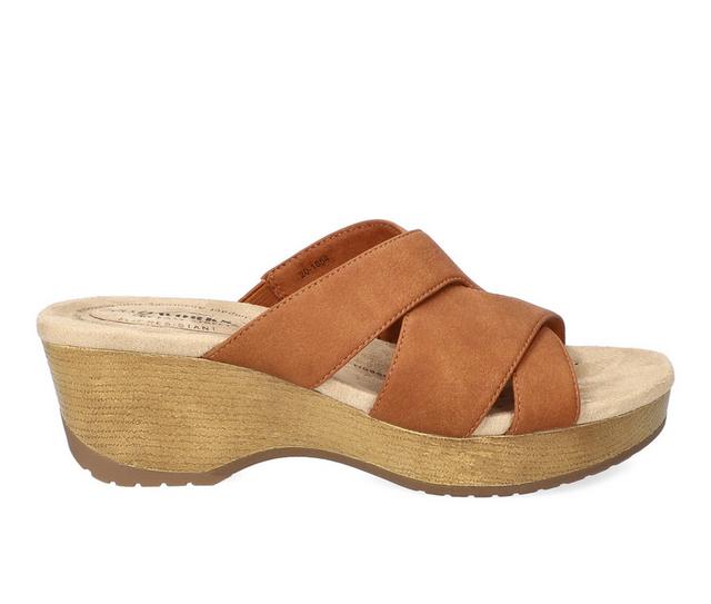 Women's Easy Works by Easy Street Ren Wedges in Tan color