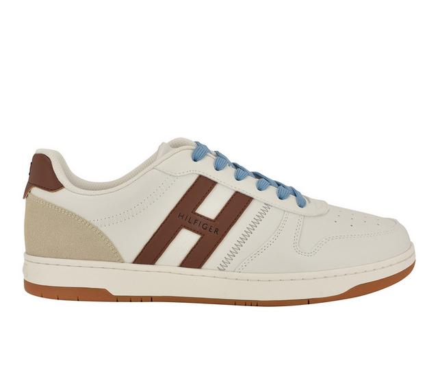 Men's Tommy Hilfiger Tilyas Sneakers in Cream/cognac color