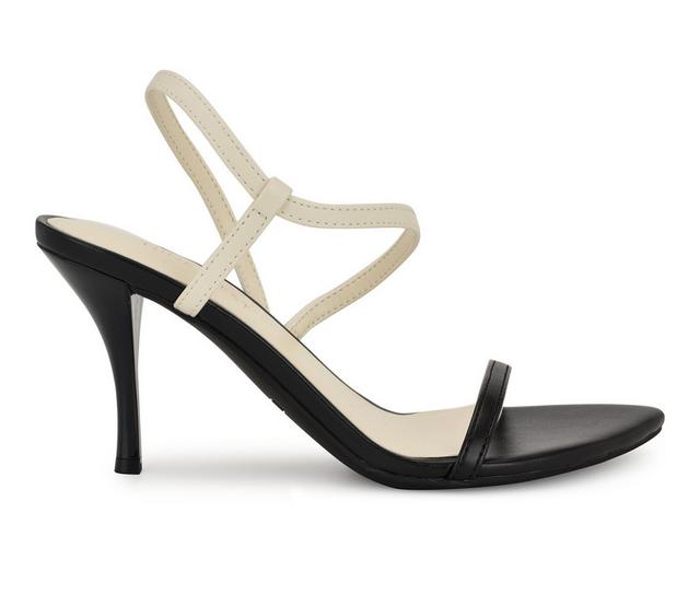 Women's Nine West Cakely Dress Sandals in Black/cream color