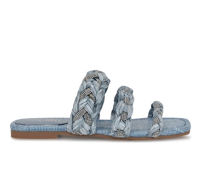 Women's Nine West Qazz Sandals in Light blue color