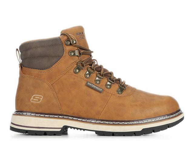 Men's Skechers Jaxx Hiking Boots in Wheat color