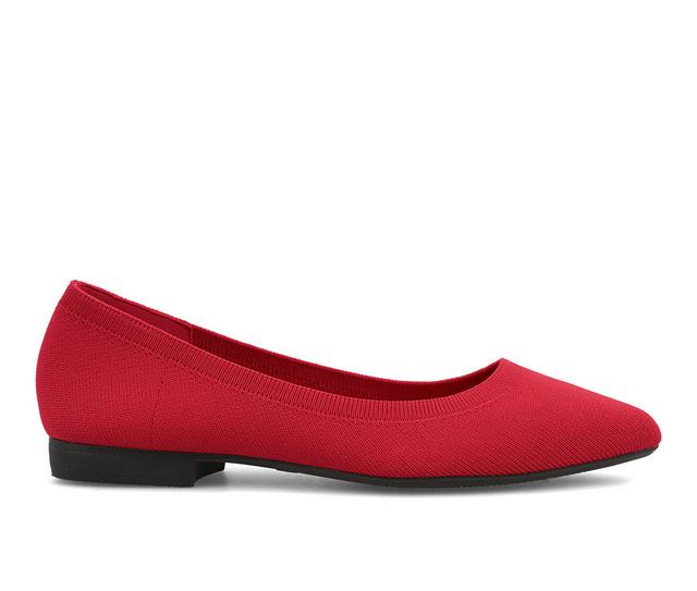 Women's Mia Amore Josey Flats in Red color