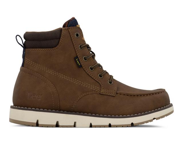 Men's Lee Footwear Waylon Boots in Brit Tan/Navy D color