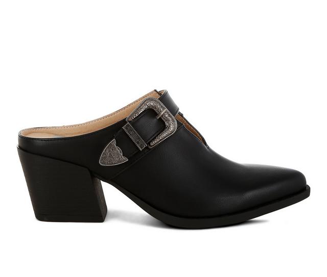 Women's Rag & Co Holler Block Heels in Black color