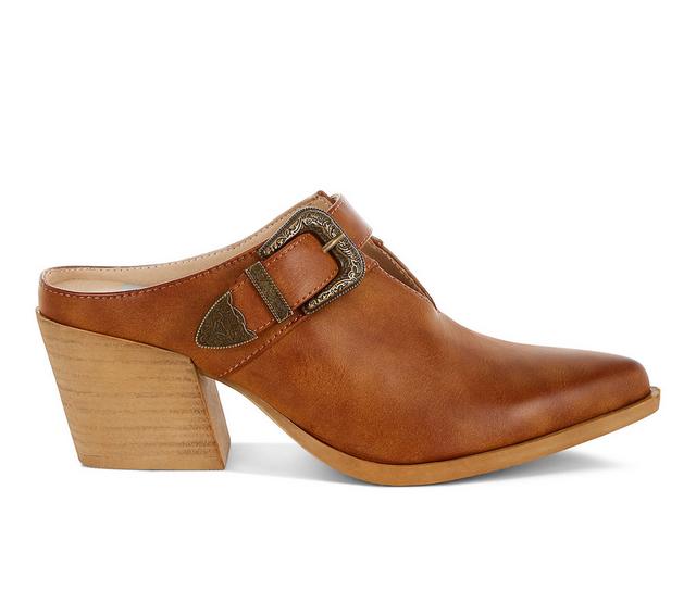 Women's Rag & Co Holler Block Heels in Tan color