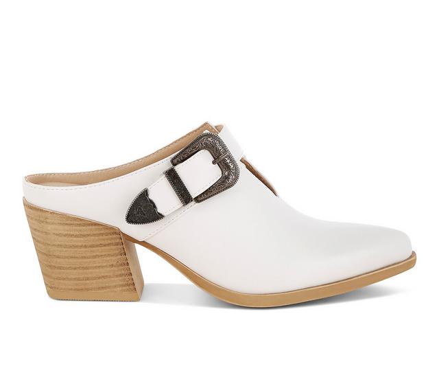 Women's Rag & Co Holler Block Heels in White color