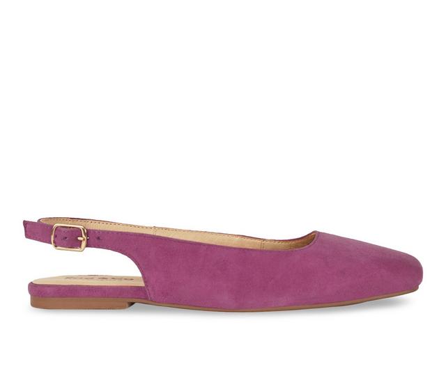 Women's Rag & Co Sozani Slingback Flats in Fushia color