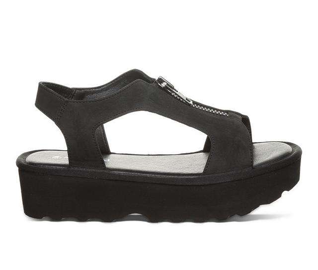 Women's Bearpaw Venice Platform Sandals in Black color