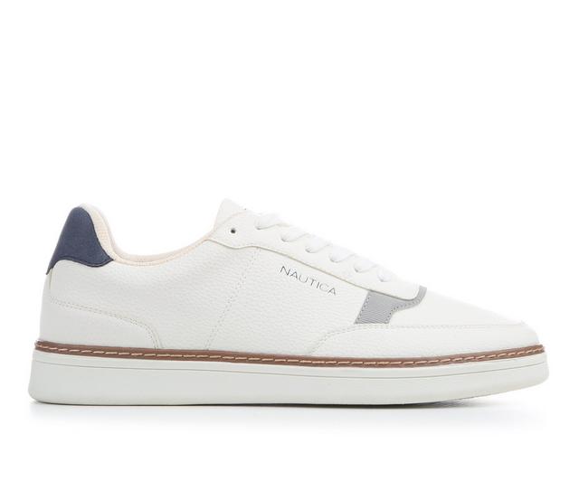Men's Nautica Hoyt Casual Shoes in White/Navy color