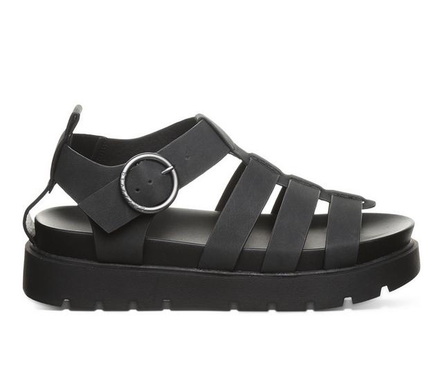 Women's Bearpaw Aura Platform Sandals in Black color
