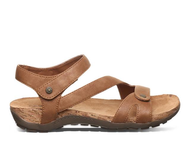 Women's Bearpaw Solana Footbed Sandals in Hickory color