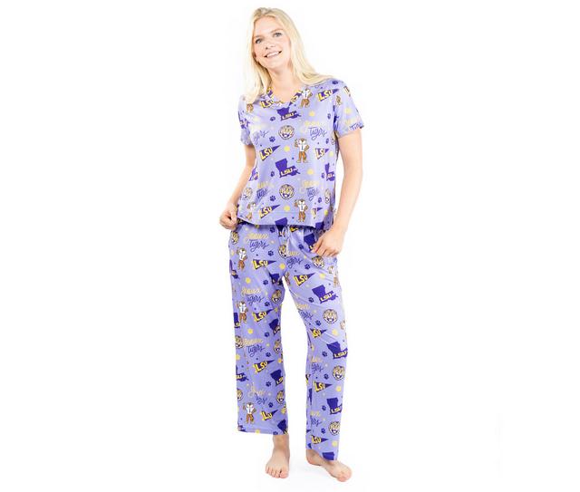 MARY SQUARE Pants Set Ali in LSU Purple color