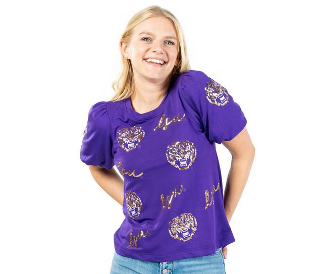 MARY SQUARE Top Tina in LSU color