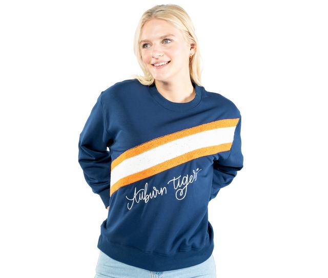 MARY SQUARE Sweatshirt Sarah Gameday in Auburn Tigers color