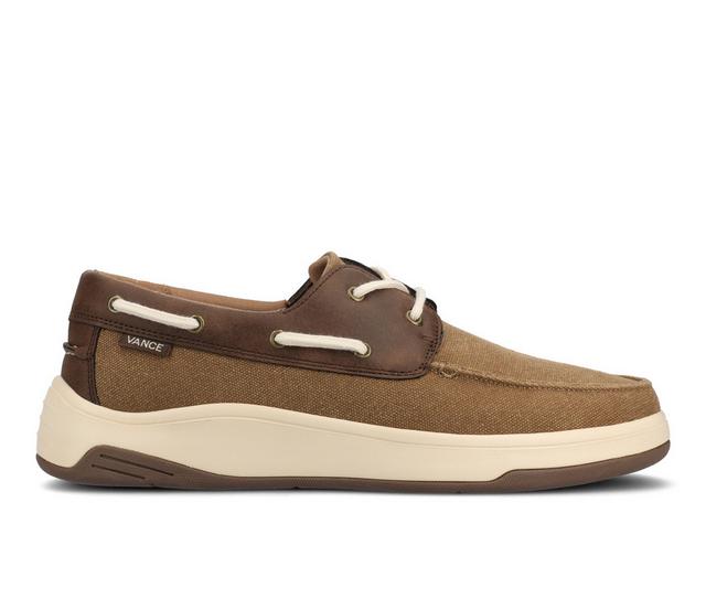 Men's Vance Co. Catamaran Boat Shoes in Brown color