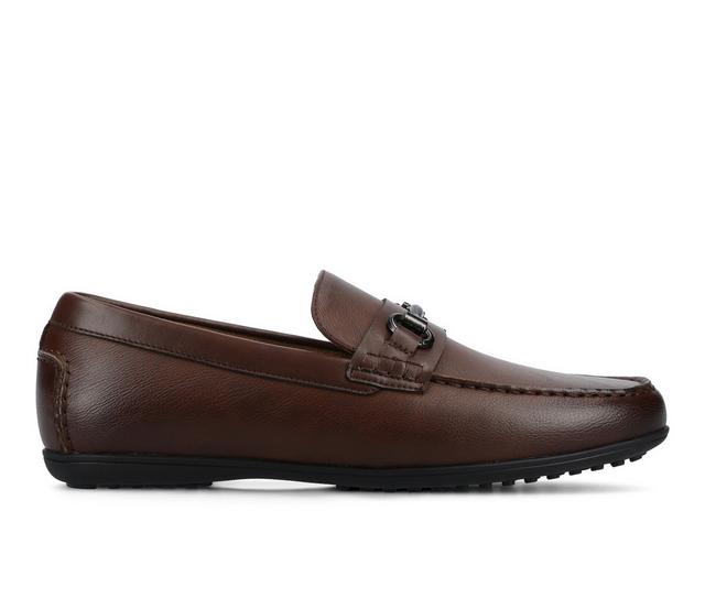 Men's Vance Co. Charles Dress Loafers in Mahogany color