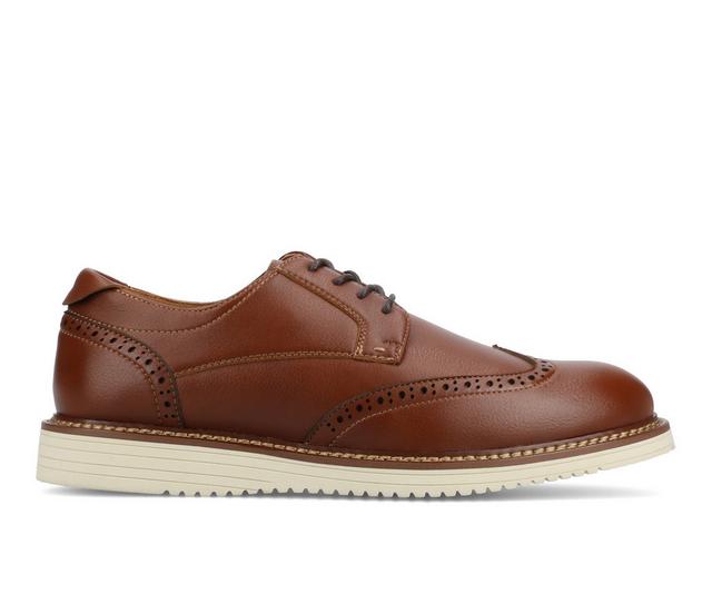 Men's Vance Co. Lorenzo Dress Oxfords in Brown color