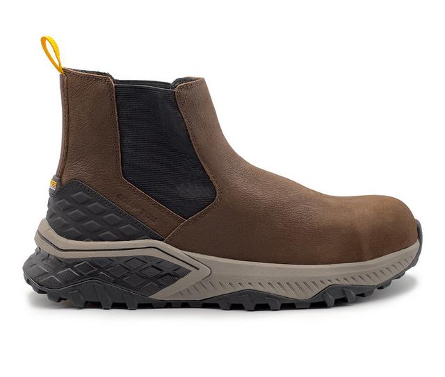 Avenger Work Boots Summit Trail Chelsea Work Boots in Brown color