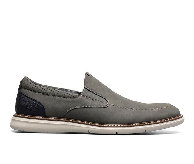 Nunn Bush Chase Slip on Slip-On Shoes in Gray color